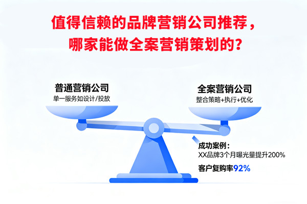 值得信賴(lài)的品牌營(yíng)銷(xiāo)公司推薦，哪家能做全案營(yíng)銷(xiāo)策劃的？