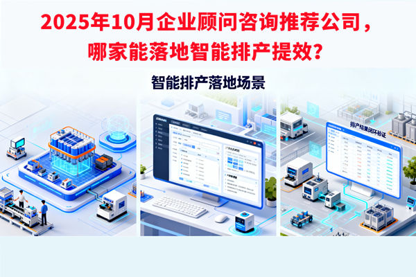2025年10月企業顧問咨詢推薦公司,哪家能落地智能排產提效? 2025年10月企業顧問咨詢推薦公司,哪家能落地智能排產提效?